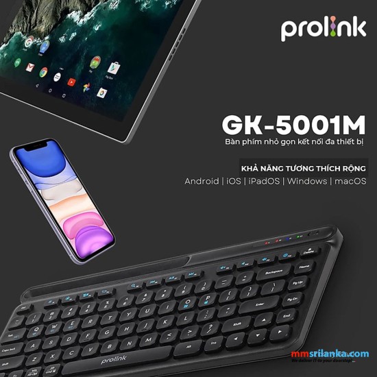 Prolink GK-5001 Multimedia Mini Keyboard 